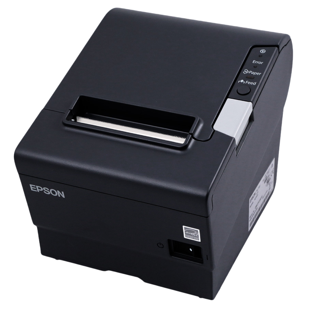 Epson T88V Thermal Receipt Printer; Built-In USB I/F + Secondary I/F Selection, Energy Star, Black, TM-T88V-B