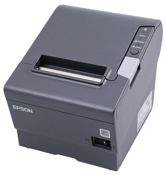 Epson T88V Thermal Printer, Built-In USB I/F + Secondary I/F Selection, Energy Star, EDG/ Charcoal, TM-T88V-C